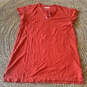 Madewell Hemp & Cotton Short Sleeve Top